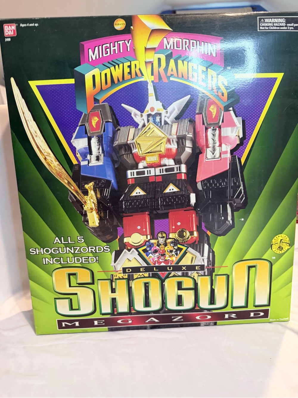 Power Ranger Megazord Deluxe Shogun Toy - Red Blue Pink Gold Black